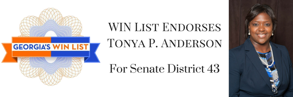 WIN List EndorsesTonya P. AndersonFor Senate District 43
