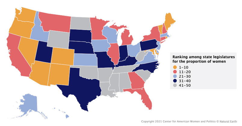 Georgia Ranks 18th in Nation For Percentage of Women Legislators